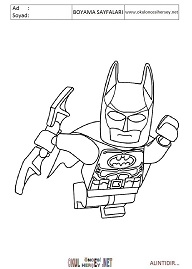 lego-batman boyama sayfaları